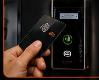 Member pays contactlessly